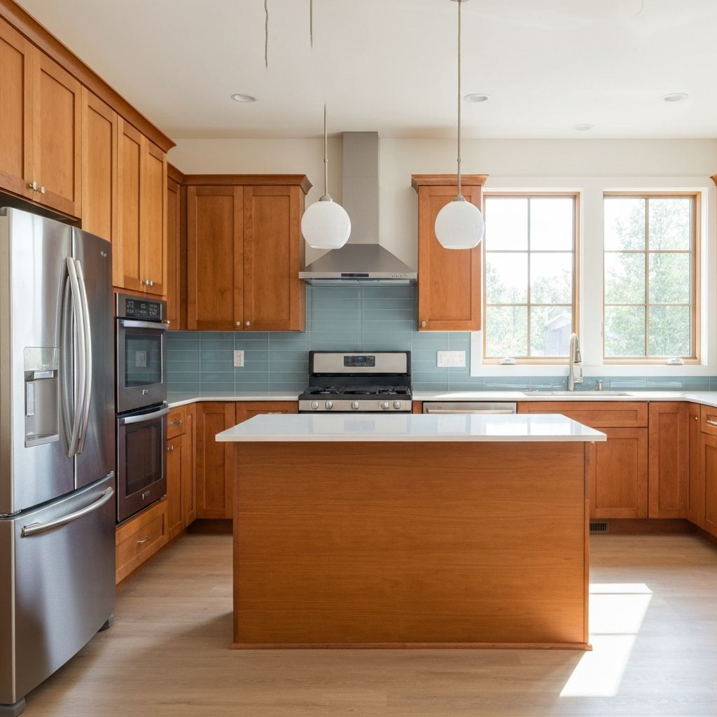 Modern kitchen cabinet installation
